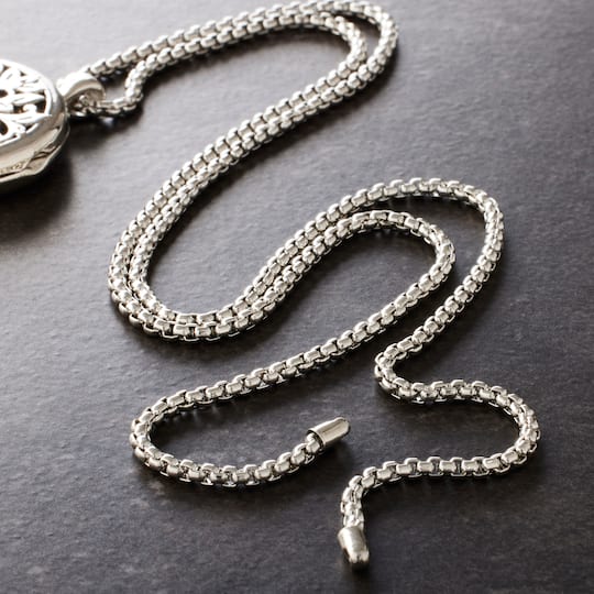 Rhodium Box Chain by Bead Landing©
